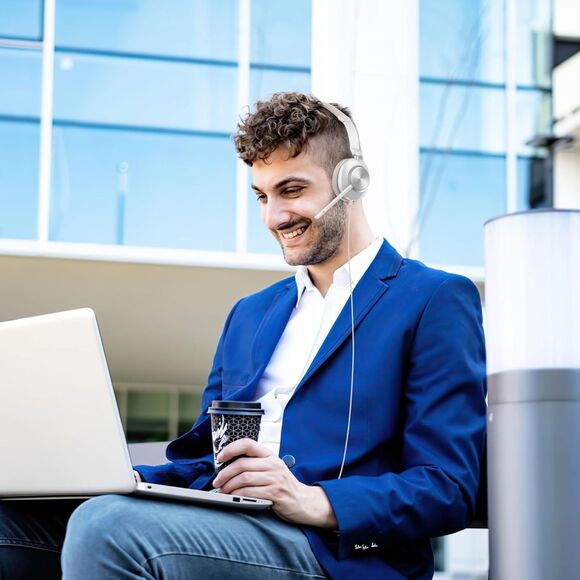 USB Headset with Microphone for PC, Headphones with Mic Noise Cancelling - Picture 4 of 8